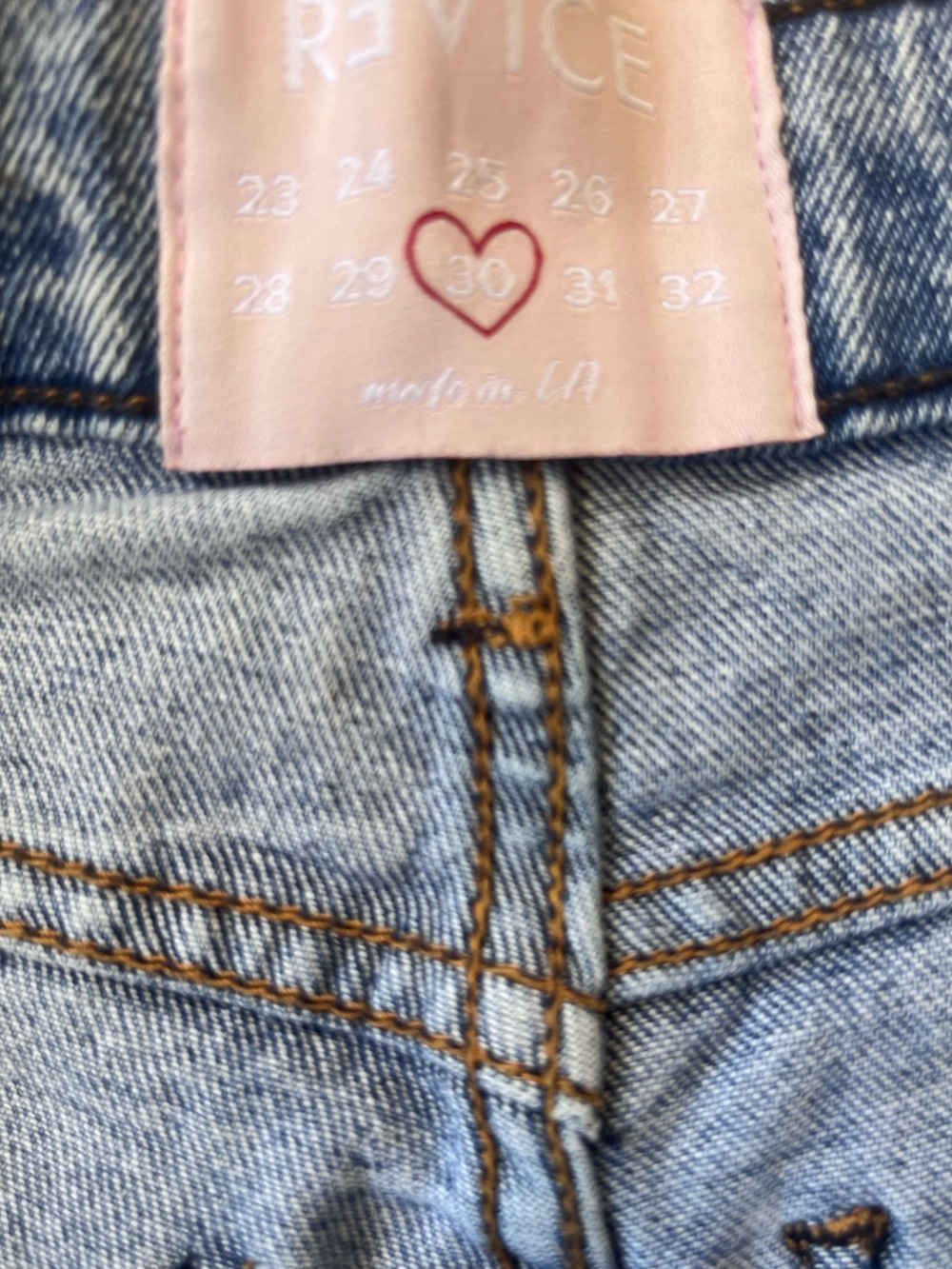 REVICE Denim Funky Jeans Size 30 - Picture 8 of 8